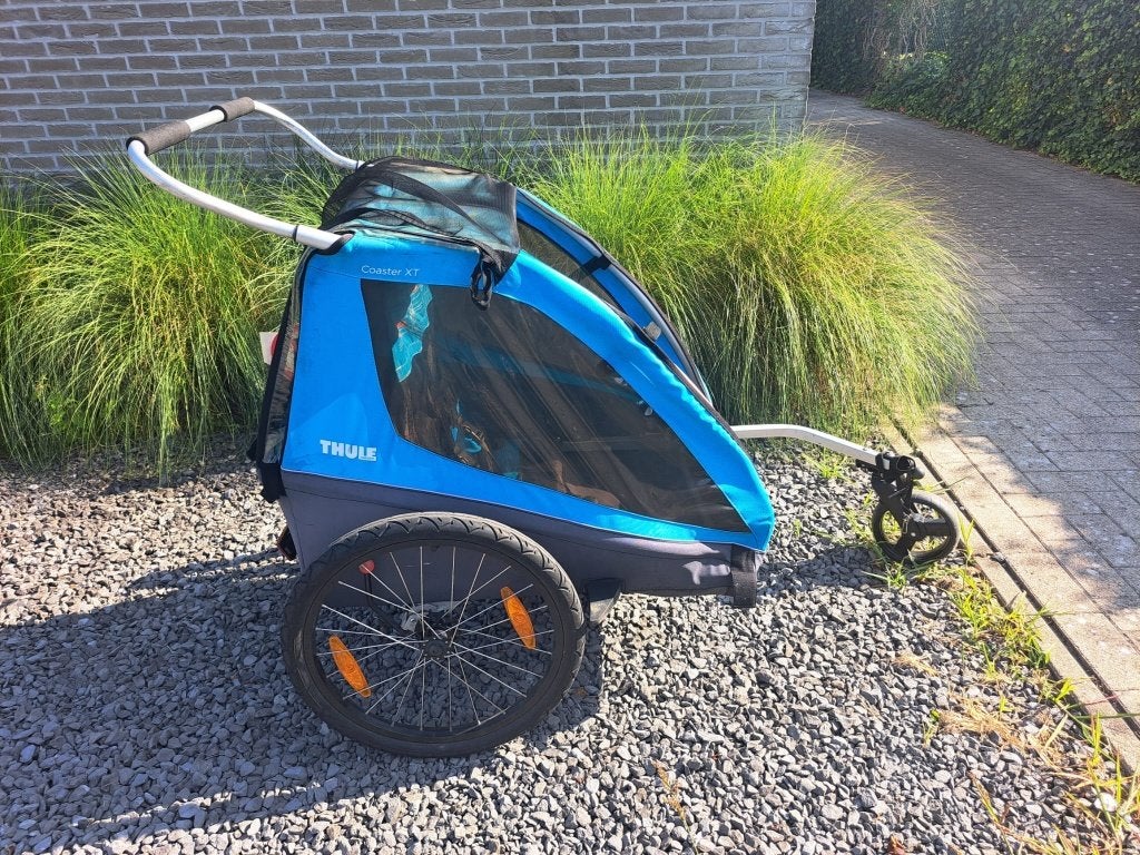 Fietskar Thule coaster XT 2 zitplaatsen, Ophalen, Gebruikt, Opvouwbaar, 20 tot 40 kg