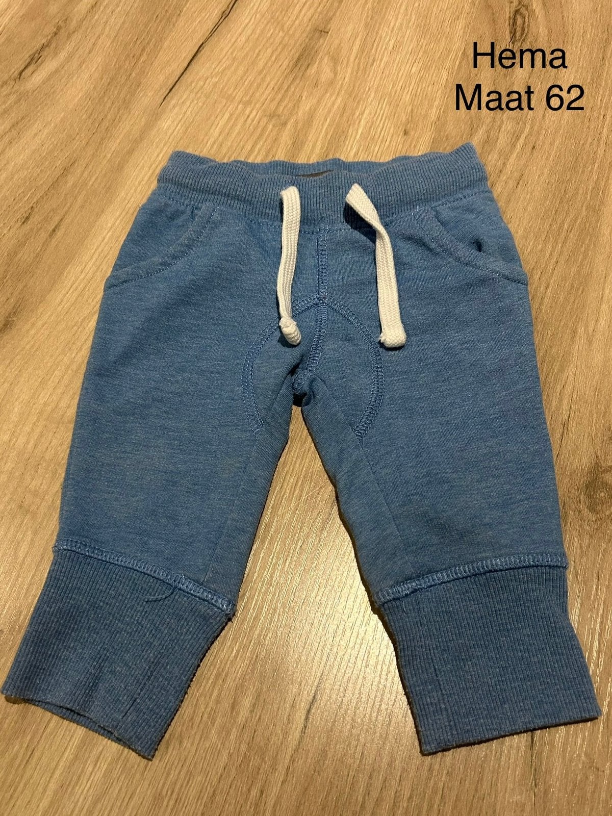 Blauwe broek (Hema, maat 62), Ophalen of Verzenden, Zo goed als nieuw, Broekje