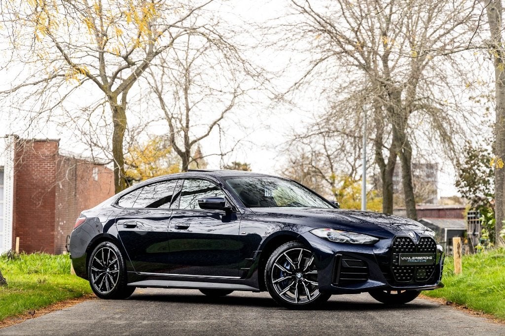BMW 430iAS Gran Coupe M Sport * ACC * HUD * 360 * Laser *, Auto's, Automaat, Achterwielaandrijving, 4 cilinders, Blauw