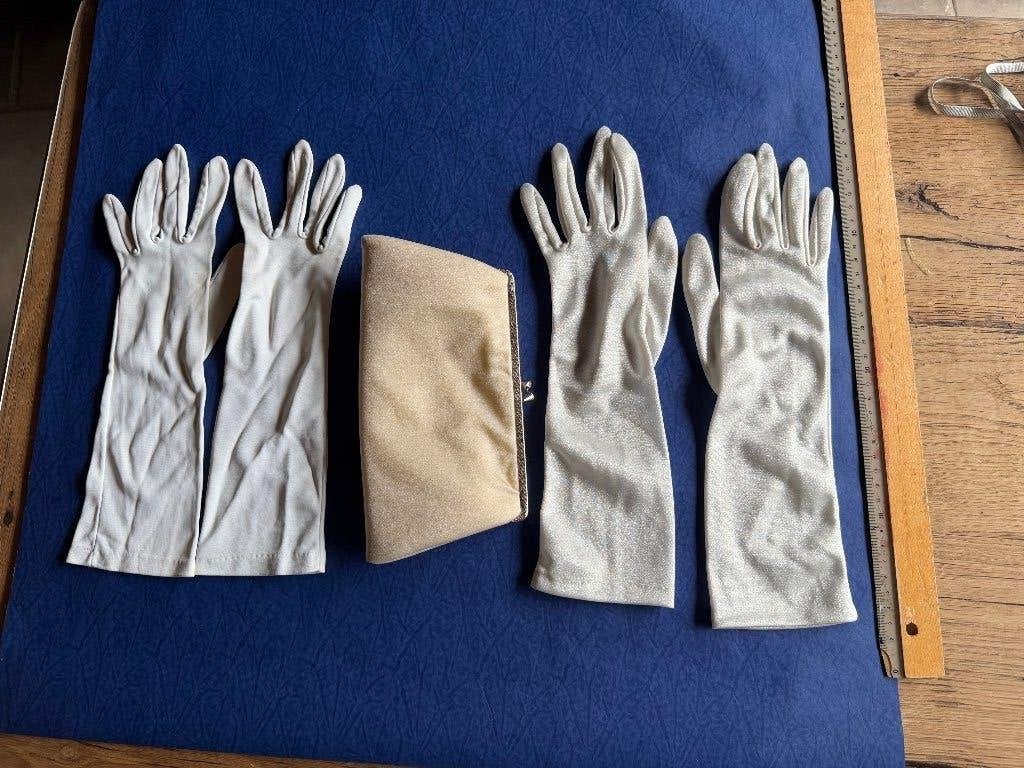 Sac de soirée, 2 paires de gants longs, Vêtements | Femmes, Enlèvement, Porté, Beige