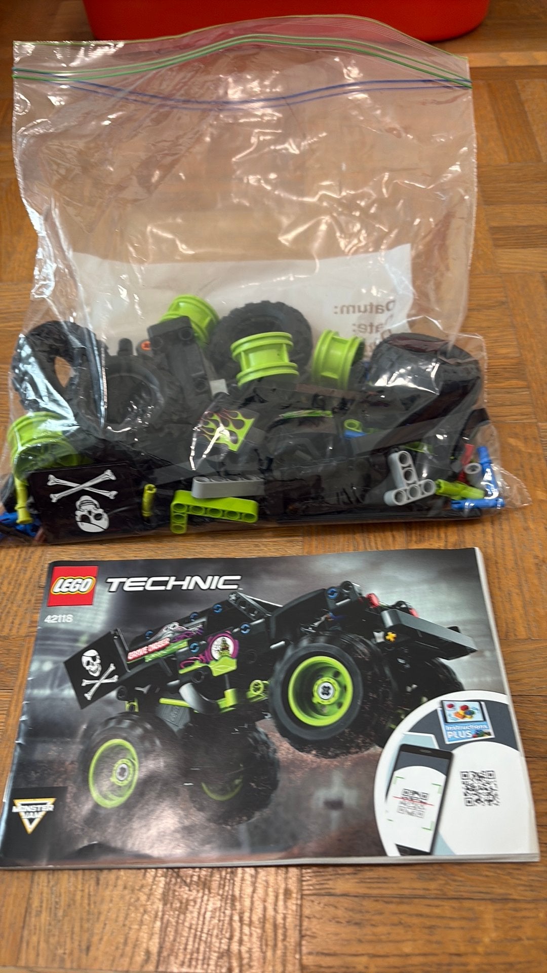 LEGO Technic 42118– Monster Jam Grave Digger –Complet notice, Kinderen en Baby's, Ophalen, Lego, Zo goed als nieuw, Compleet