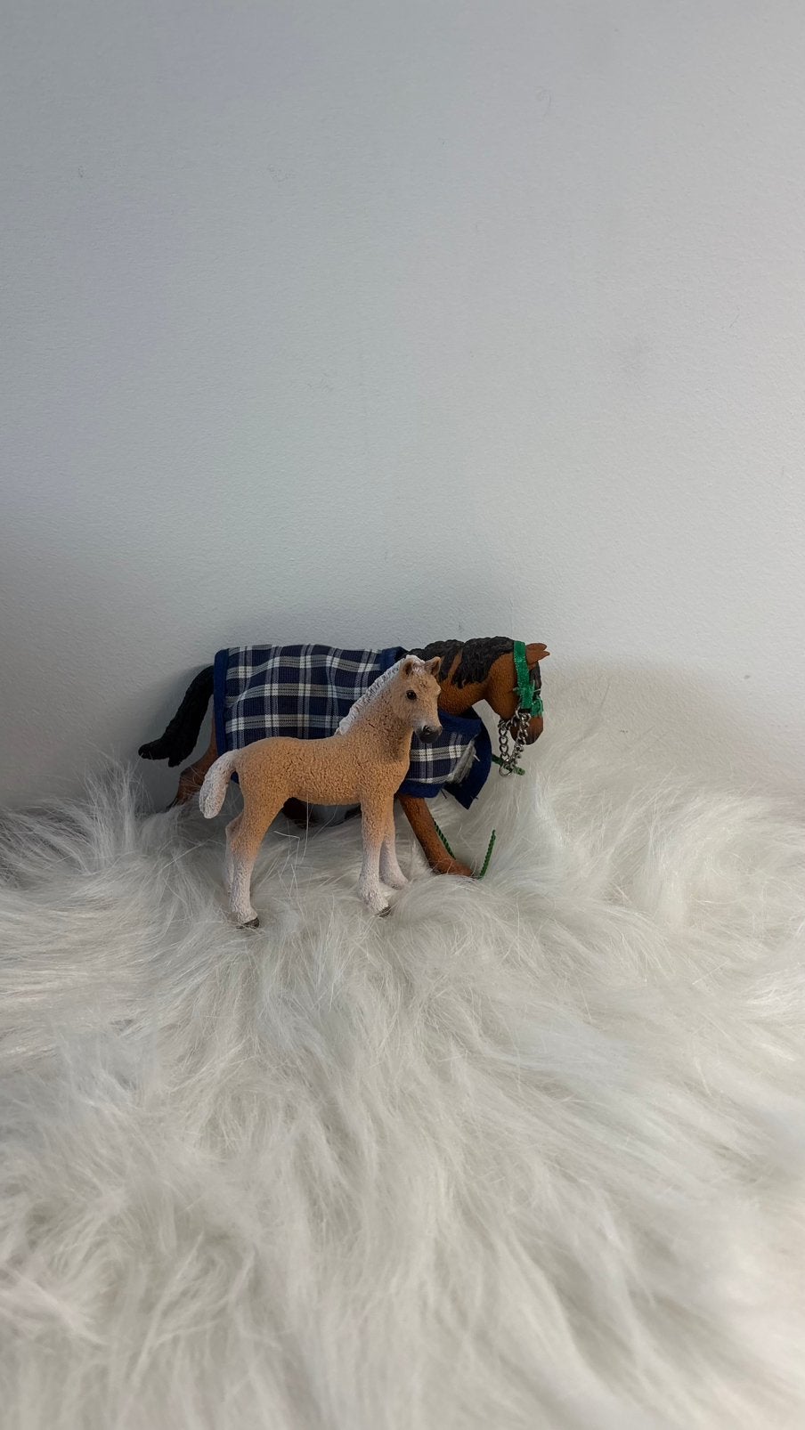 Schleich paarden set blauw, Ophalen, Zo goed als nieuw
