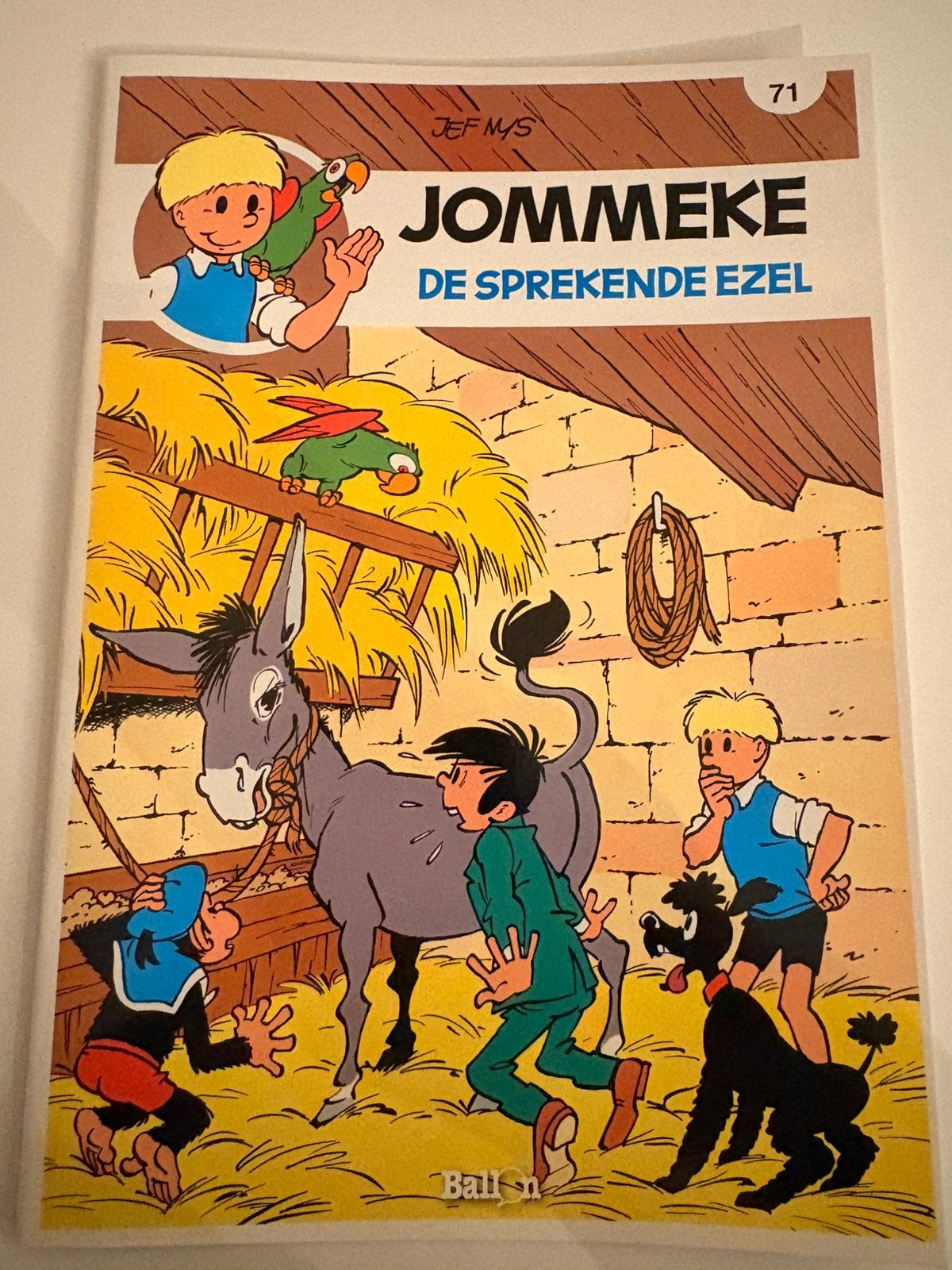 Nummer 71 Jommeke de sprekende ezel, Eén stripboek, Verzenden, Nieuw