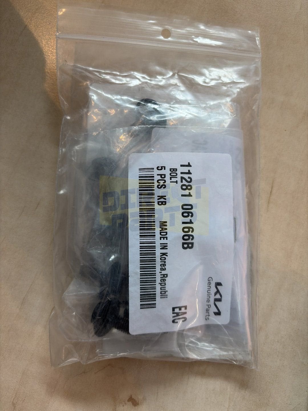 Kia Algemeen schroef Origineel! (9st.) 1128106166B RESTPARTI, Neuf, Kia, -, -