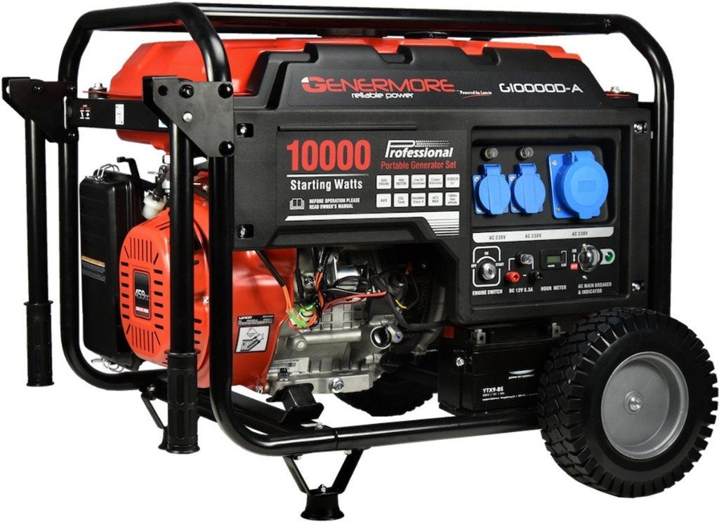 Genermore Générateur à Essence Série G 10,0kVA avec AVR ), Enlèvement, Comme neuf, 10 à 30 kVA, Essence