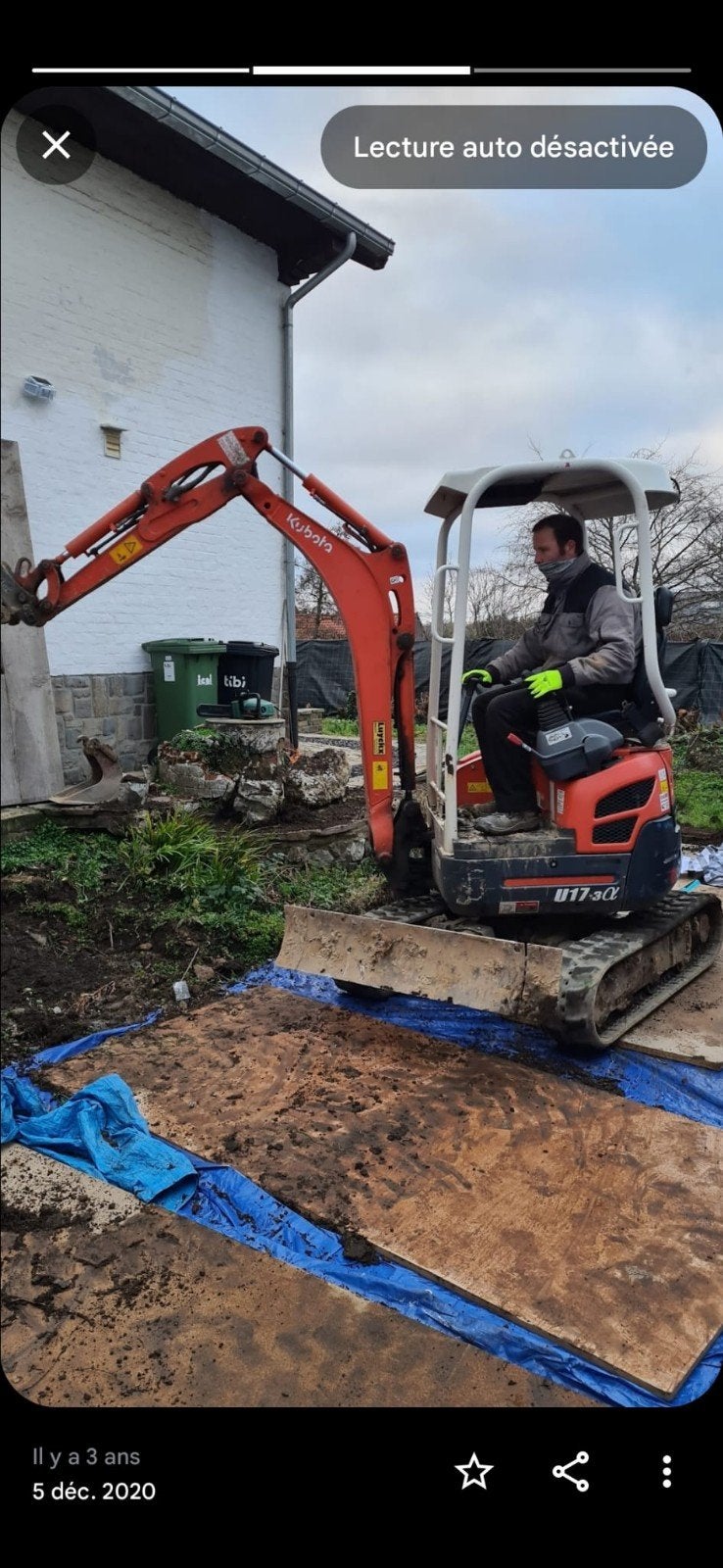 Location mini pelle avec opérateur, Enlèvement, Grue