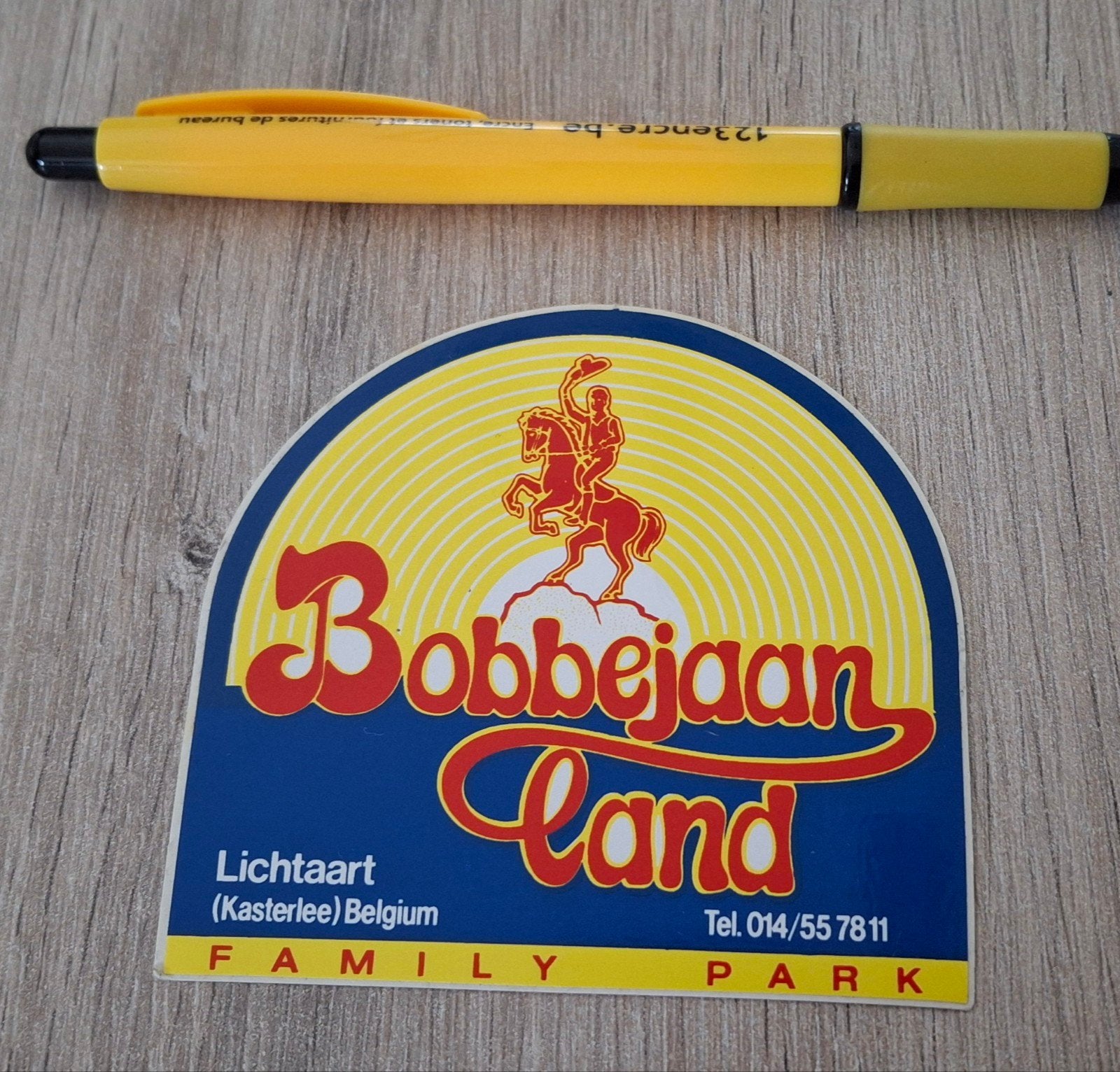Sticker pretpark Bobbejaanland Lichtaart familie park, Ophalen of Verzenden, Zo goed als nieuw, Bedrijf of Vereniging