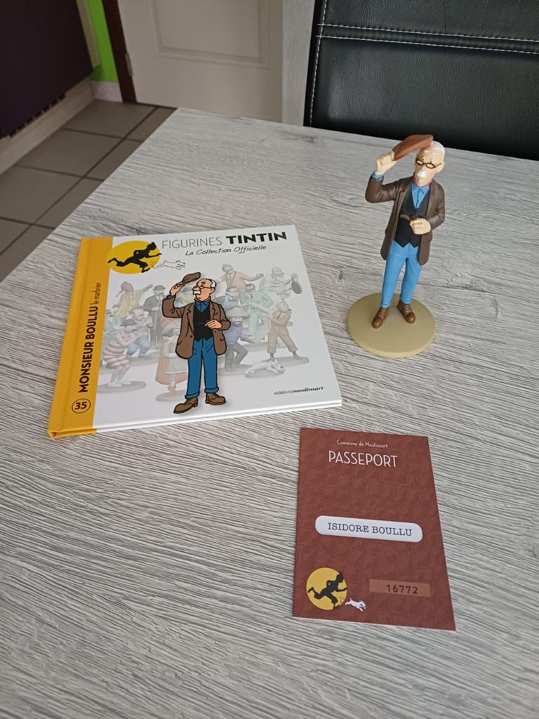 Figuur Isidore nummer 35 Moulinsart officiële collectie, Ophalen of Verzenden, Kuifje, Zo goed als nieuw, Beeldje of Figuurtje