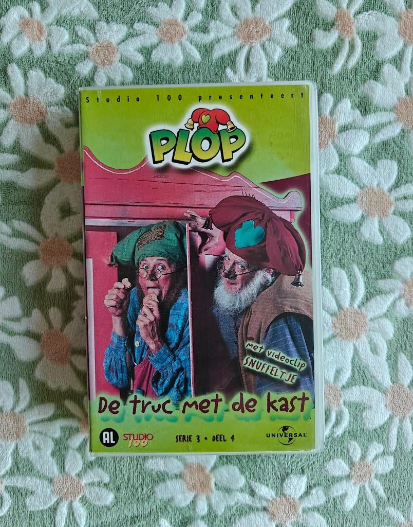 VHS - PLOP - De truc met de kast - Vintage - €15, CD & DVD, VHS | Film, Utilisé, En néerlandais, Tous les âges, Enlèvement