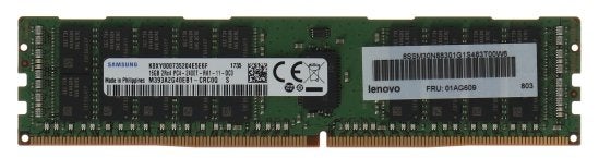 01AG609 Lenovo 16GB DDR4 2Rx4 PC4-19200 2400Mhz 1.2V CL17 EC