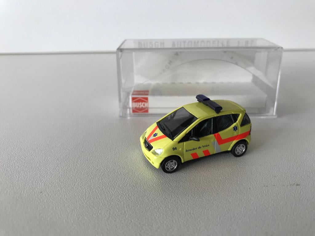 BUSCH - MERCEDES A - BROEDER DE VRIES - 1/87, Hobby en Vrije tijd, Verzenden, Nieuw, Auto, Overige merken