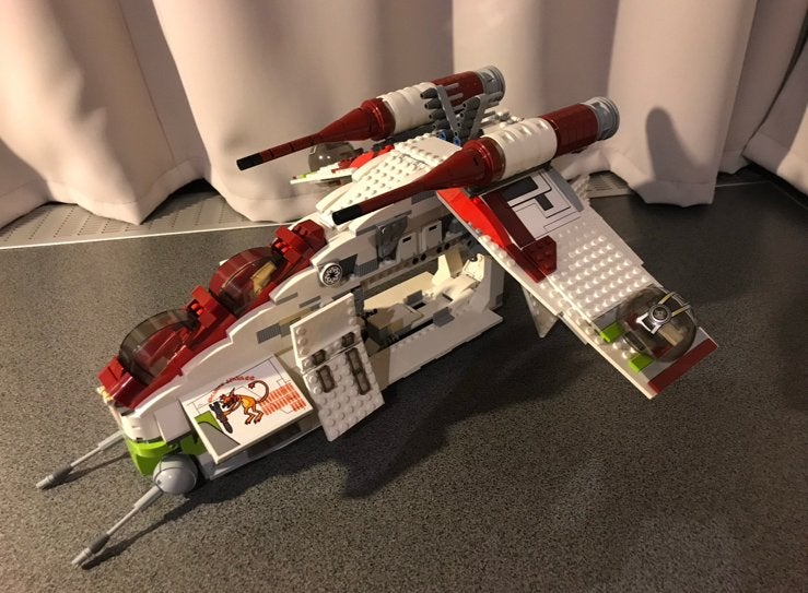 Star Wars Republic Attack Gunship 7676, Kinderen en Baby's, Speelgoed | Duplo en Lego, Ophalen, Zo goed als nieuw, Star Wars