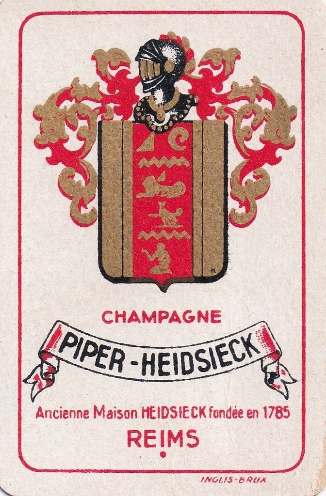 L 47 / S K CHAMPAGNE PIPER HEIDSIECK, Verzamelen, Ophalen of Verzenden, Nieuw, Speelkaart(en)