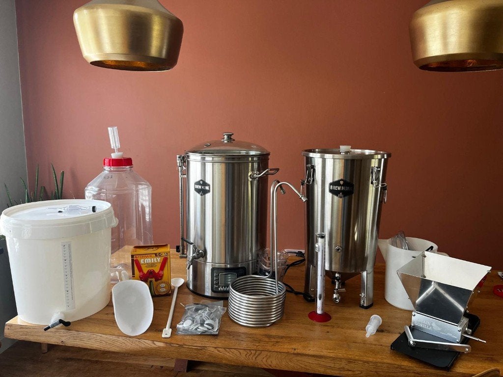 Complete brouwinstallatie Brewmonk, Ophalen, Zo goed als nieuw