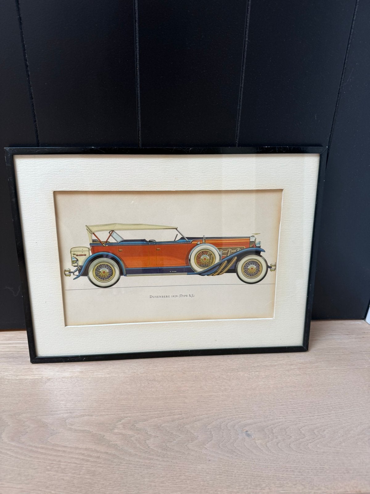 Dusenberg 1929 (Type S.J.) vintage litho, Ophalen