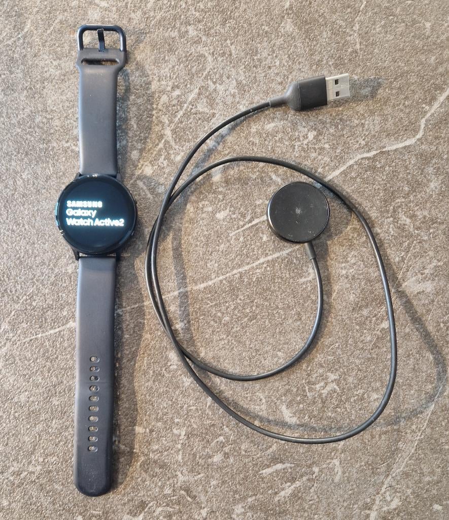 Montre Samsung Galaxy Watch 2 44 mm, Ophalen, Conditie, Zwart, Zo goed als nieuw