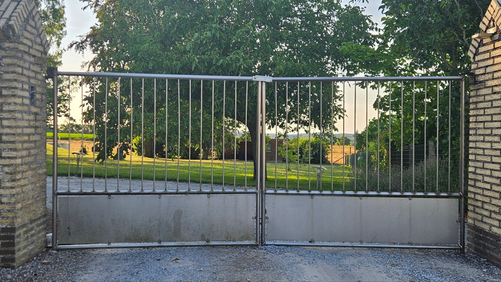 RVS poort 360x150 cm, Enlèvement, Autres matériaux