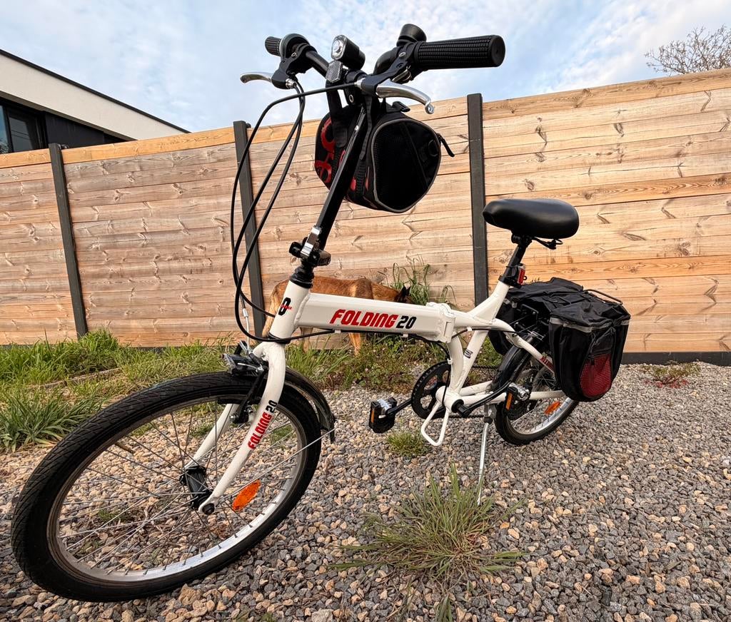Vélo pliant Folding 20- alu - Shimano 6v - sacoches incluses, Enlèvement, Comme neuf, Autres marques, Pliable