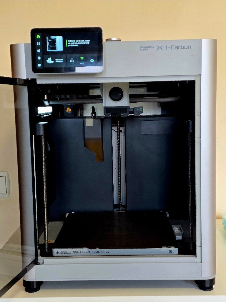 Bambu Lab X1C zonder AMS, Informatique & Logiciels, 3D Imprimantes, Comme neuf, Filament, Wi-Fi intégré, Enlèvement