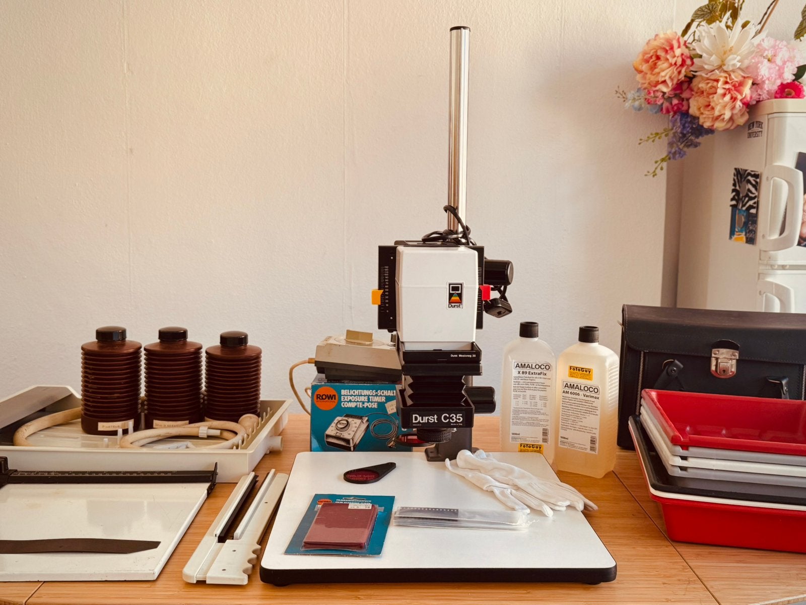 Filmfotolab — Durst C35 + accessoires, Ophalen, Zo goed als nieuw, Durst, Complete dokaset