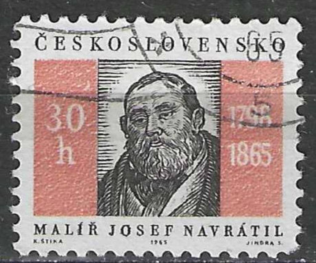 Tsjechoslowakije 1965 - Yvert 1426 - Josef Navratil (ST), Verzenden, Gestempeld