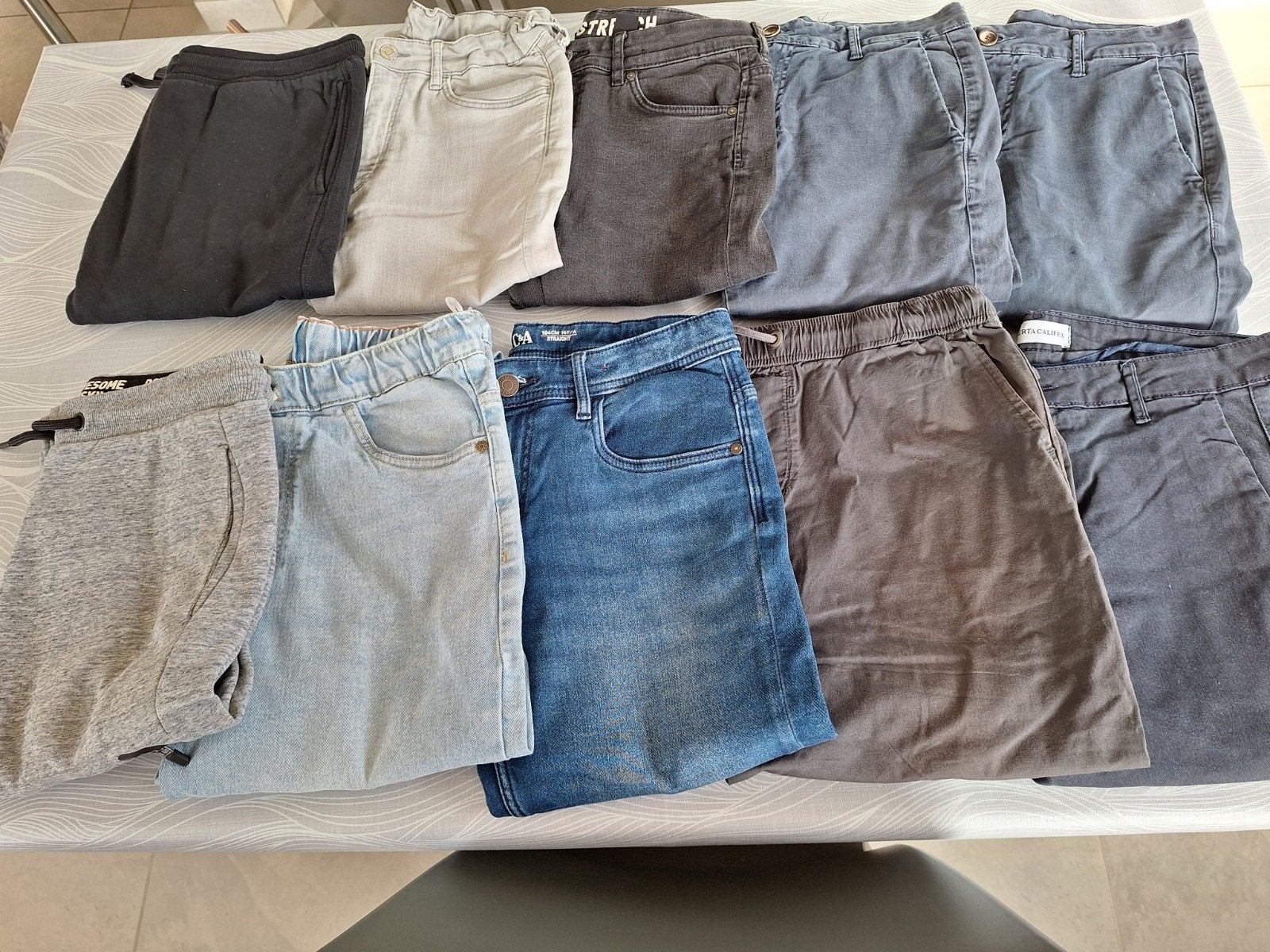 10 broeken jongens maat 164, Kinderen en Baby's, Ophalen of Verzenden, Gebruikt, Diverse, Jongen