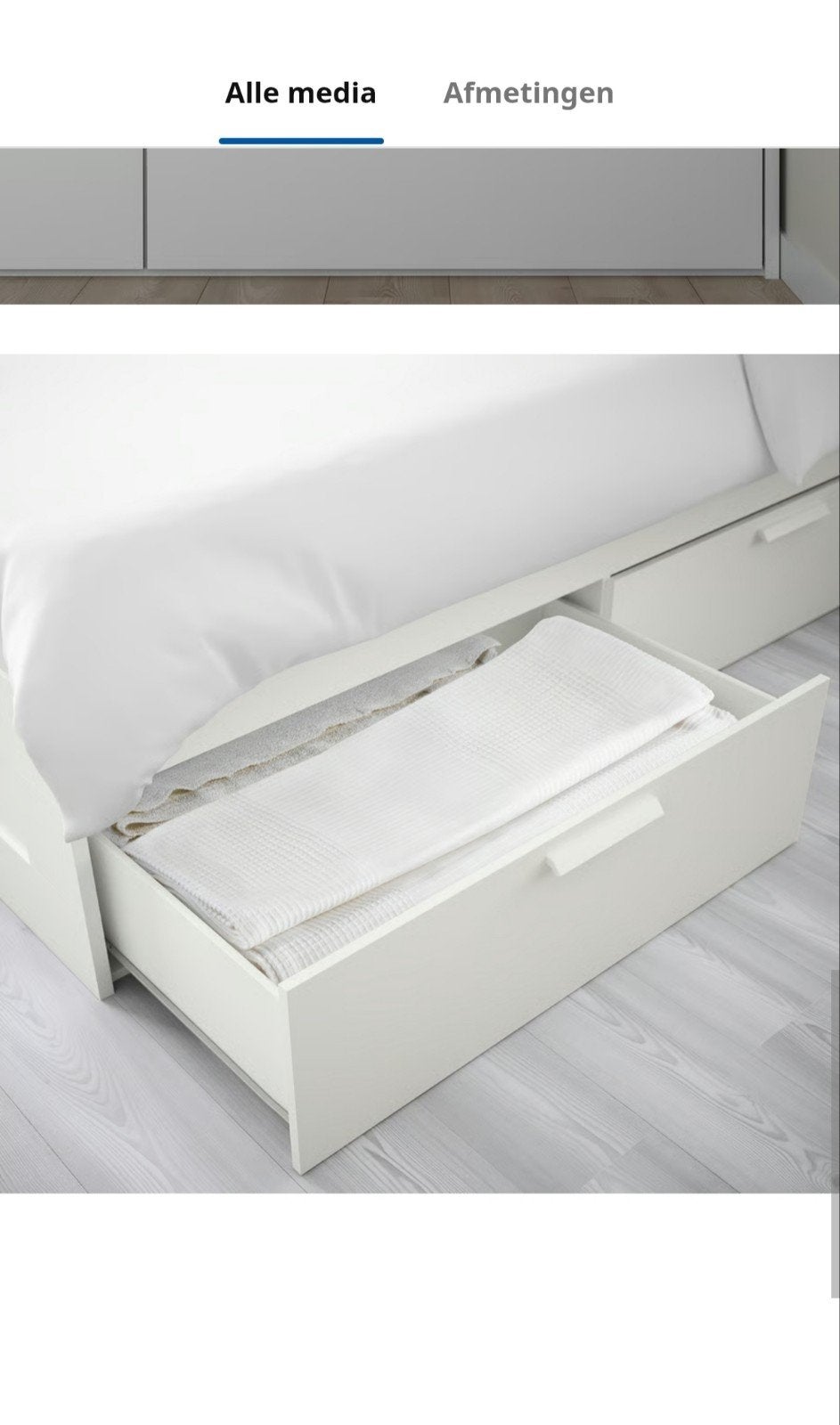brimnes lit Ikea 1.60 x 2, Maison & Meubles, Chambre à coucher | Lits, Enlèvement