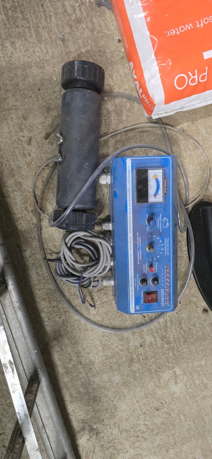 electrolyse de piscine, Enlèvement, Utilisé