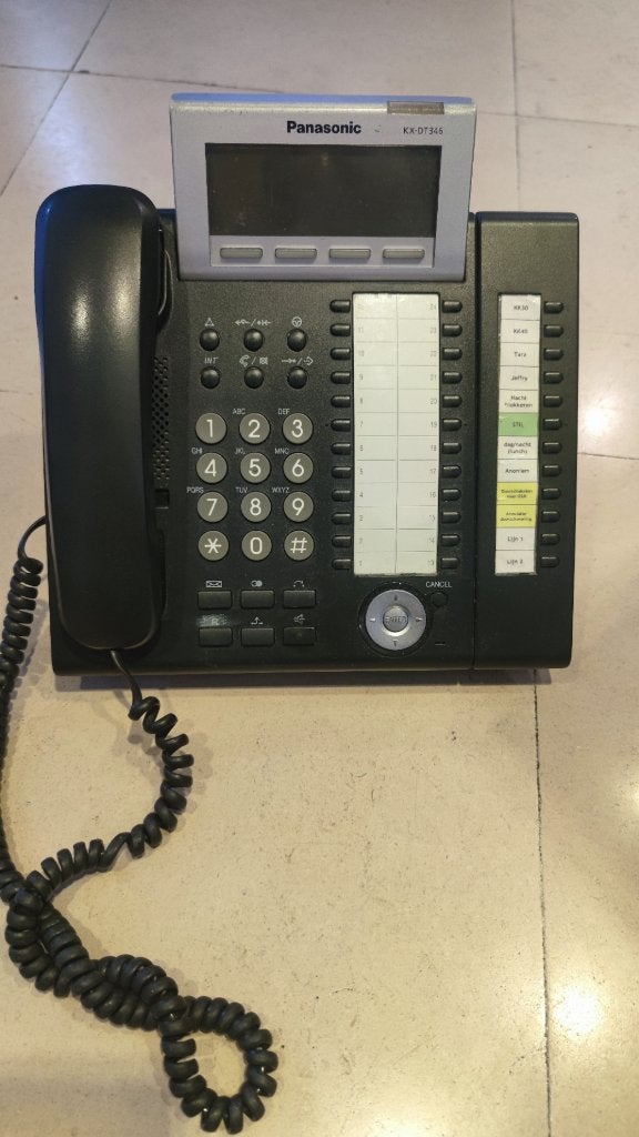Panasonic KX-DT346 systeemtoestel + 12-toetsenmodule, Telecommunicatie, Ophalen of Verzenden, Gebruikt