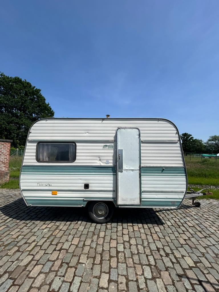 Caravan (700kg) Münsterland Siesta 380, Caravans en Kamperen, 2 aparte bedden, Tot en met 3, Particulier, 500 - 750 kg
