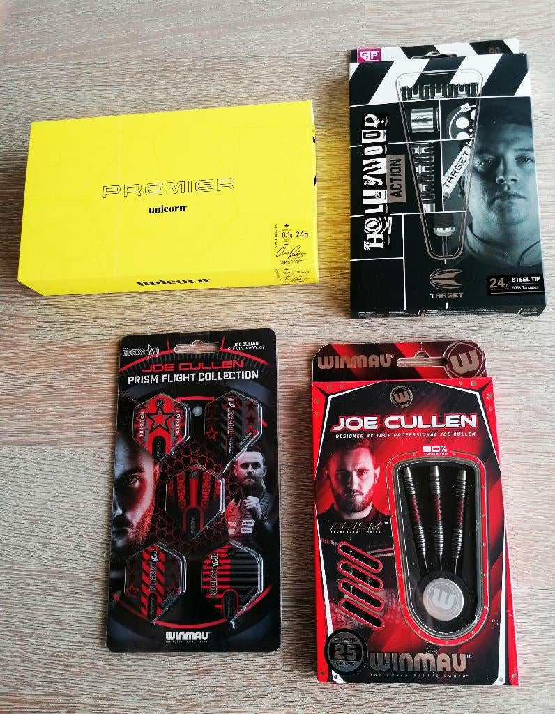 2 sets dobey 24 gram & 1 set Joe Cullen 25 gram., Sport en Fitness, Darts, Ophalen of Verzenden, Nieuw, Pijlen