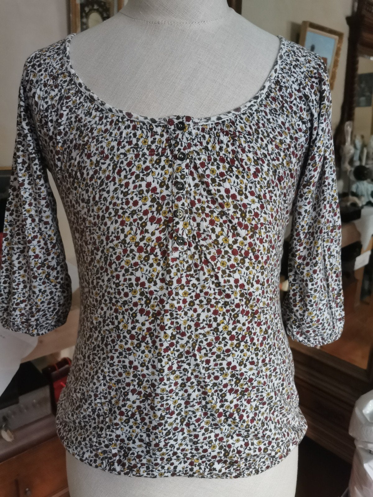 Heel mooi katoenen bloesje van Camaïeu, Camaïeu, Enlèvement ou Envoi, Comme neuf, Taille 34 (XS) ou plus petite