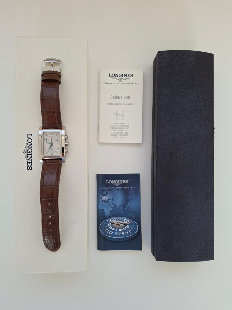 Horloge Longines Dolce Vita, Handtassen en Accessoires, Horloges | Dames, Overige merken, Leer, Staal, Polshorloge