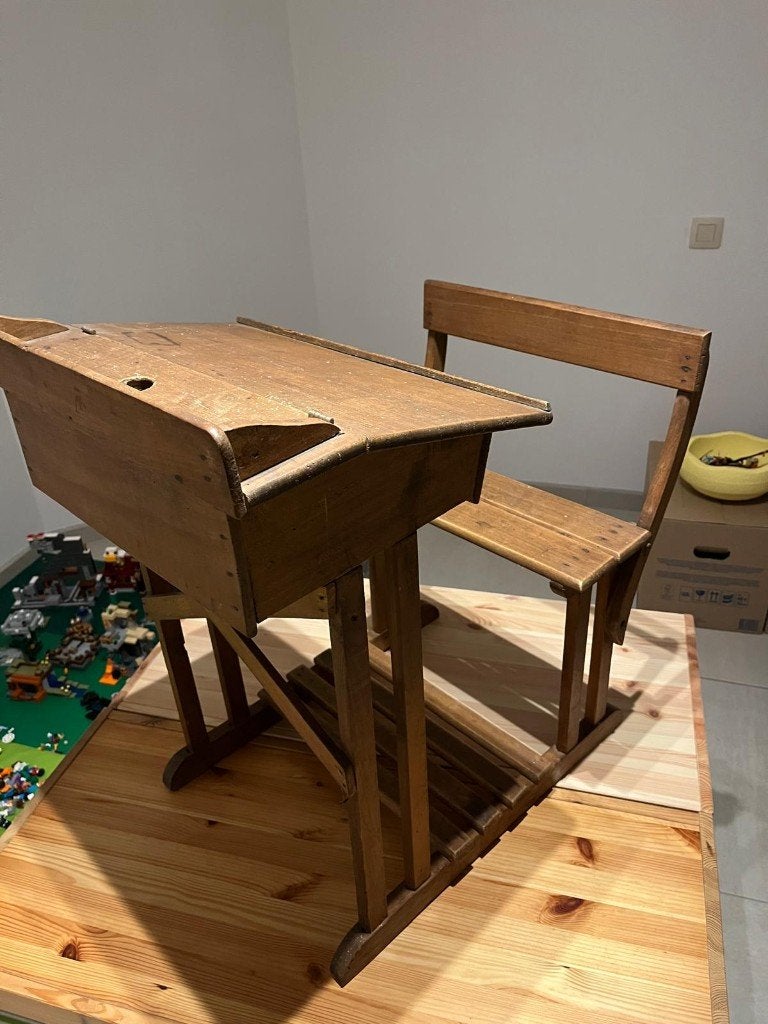 Vintage lessenaar, Huis en Inrichting, Bureaus, Ophalen, Opbergruimte, Gebruikt, Hout