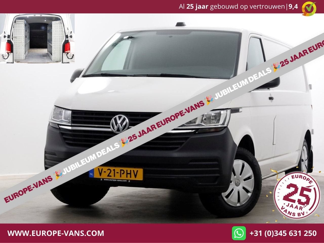 Volkswagen Transporter T6.1 2.0 TDI 110pk Lang Airco/Navi/In, Autos, Camionnettes & Utilitaires, Achat, Entreprise, 206 g/km, Diesel