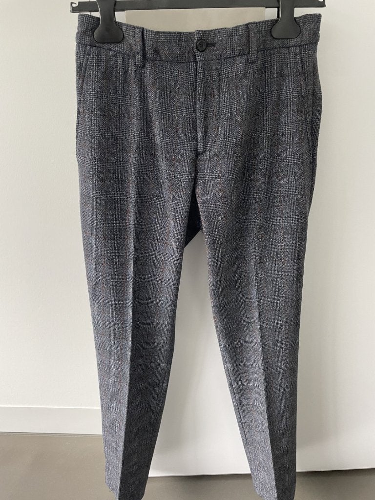 Geruit blauwe geklede broek maat 36 van ZARA, Kleding | Dames, Blauw, Zara, Ophalen of Verzenden, Zo goed als nieuw