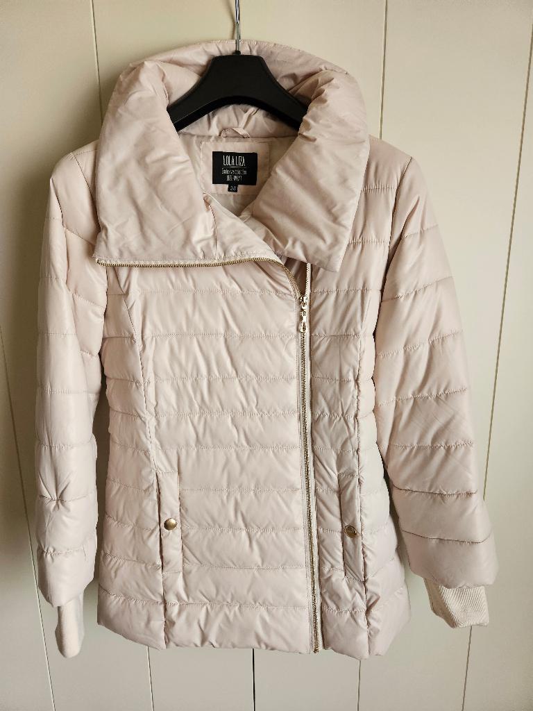 Warme beige winterjas maat small perfekte staat, Ophalen, Nieuw, Maat 36 (S), Beige