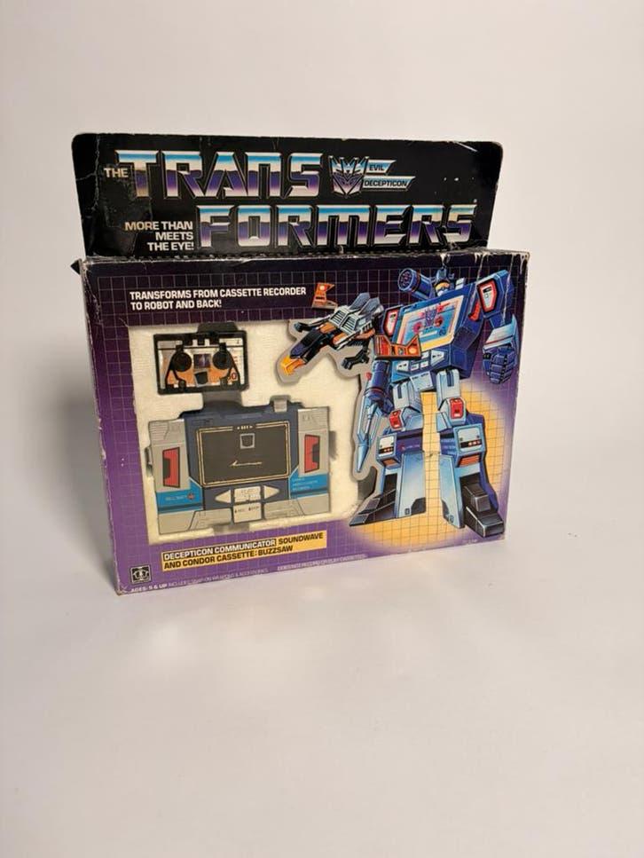 Transformers g1 soundwave (1983) 100% compleet, G1, Ophalen of Verzenden, Gebruikt