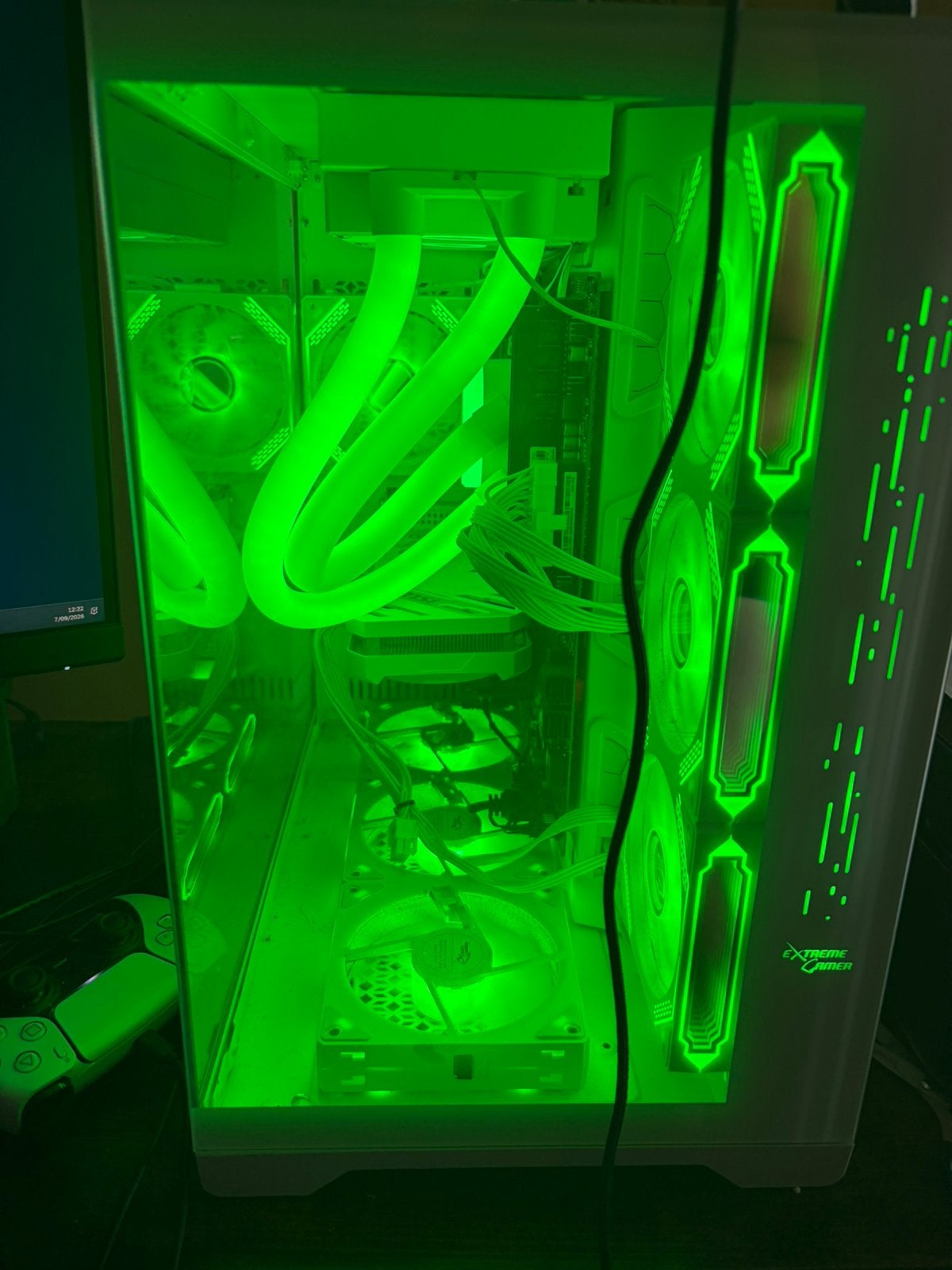AMD Ryzen 7 5700X 8-Core Processor (3.40GHz) + 2 monitoren., Ophalen, Gebruikt, 32 GB, Gaming