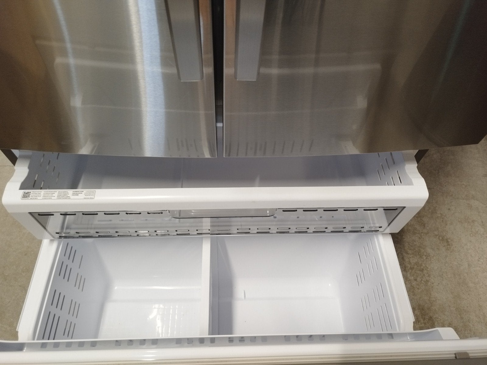 Réfrigérateur américain à portes françaises Samsung (acier i, Electroménager, Samsung, 160 cm ou plus, Enlèvement, 200 litres ou plus