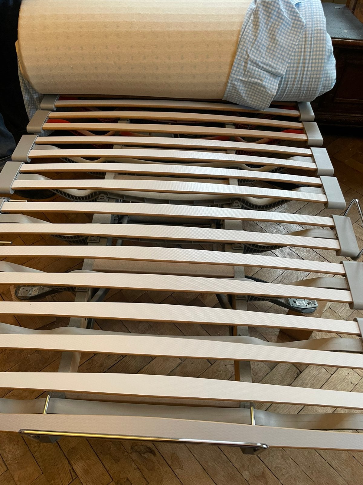 Verstelbaar bed Swissflex met matras, Ophalen, Gebruikt, Matras