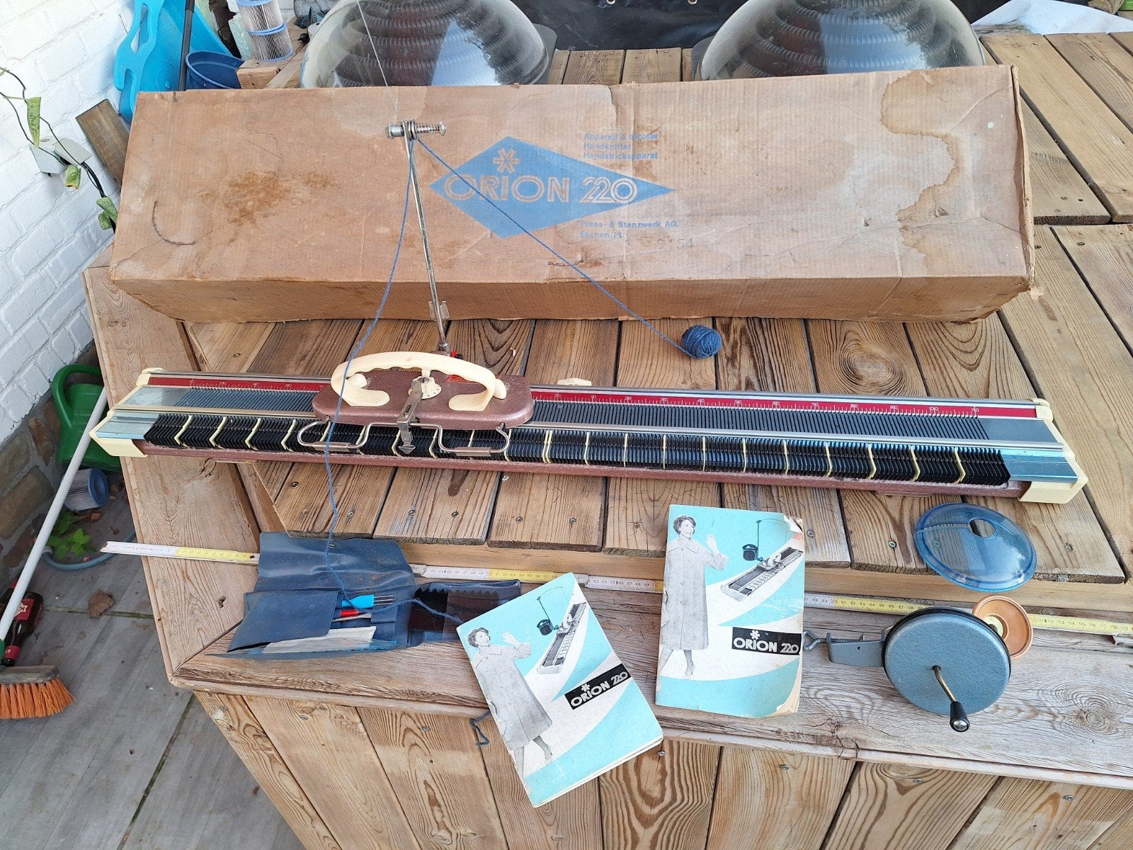 Vintage Orion 220 Breimachine – Compleet met doos en handlei, Ophalen, Machine
