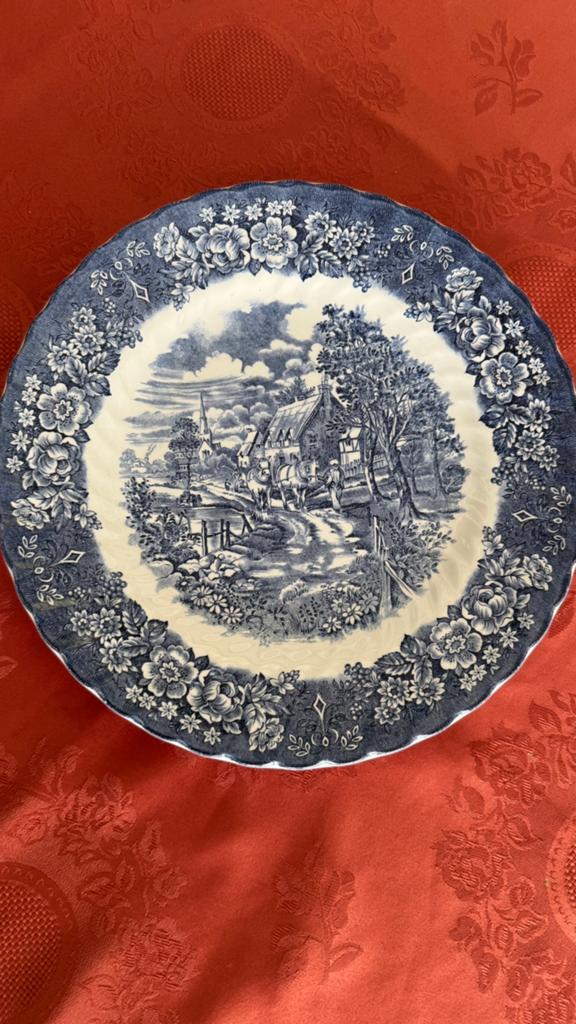 British Anchor "Memory Lane" dinerbord, Antiek en Kunst, Antiek | Servies los, Ophalen