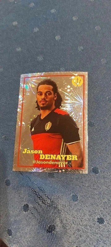Panini/Sticker : Jason Denaeyer/Belgian Red Devils, Enlèvement ou Envoi, Neuf, Affiche, Image ou Autocollant