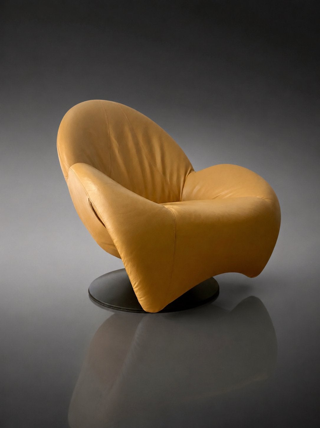 Vintage LeoLux Posado fauteuil, Huis en Inrichting, Fauteuils, Leer, Ophalen of Verzenden