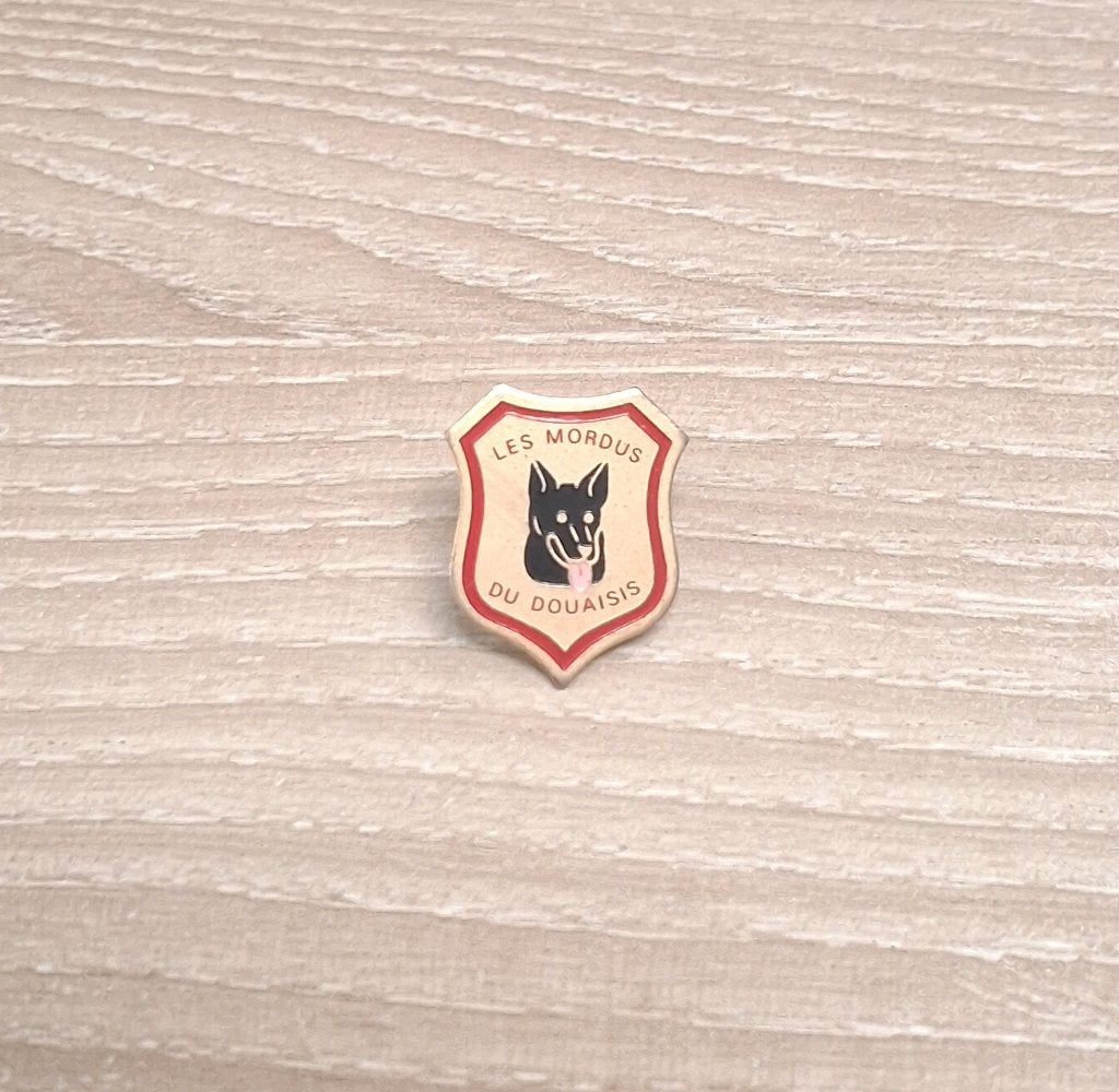 PIN - LES MORDUS DU DOUAISIS - HOND - CHIEN - DOG, Verzenden, Gebruikt, Dier of Natuur, Speldje of Pin