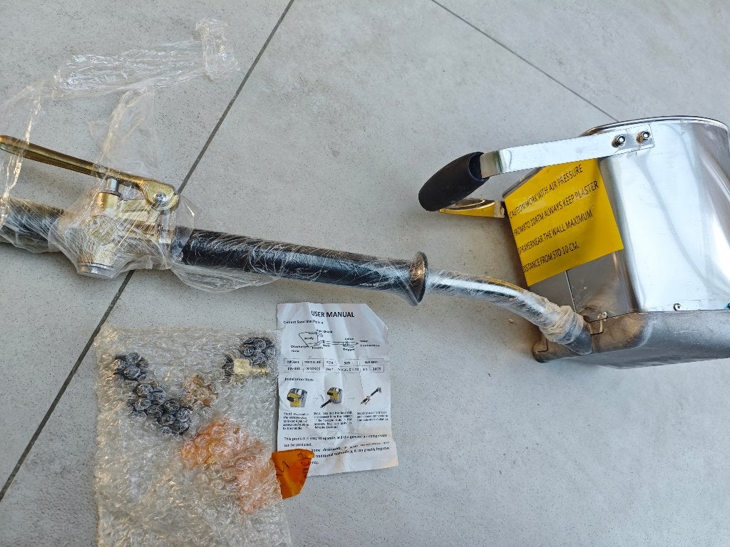 Cement Spuitpistool, Mortel Spuitpistool, Doe-het-zelf en Bouw, Gereedschap | Overige machines, Zo goed als nieuw, Ophalen of Verzenden