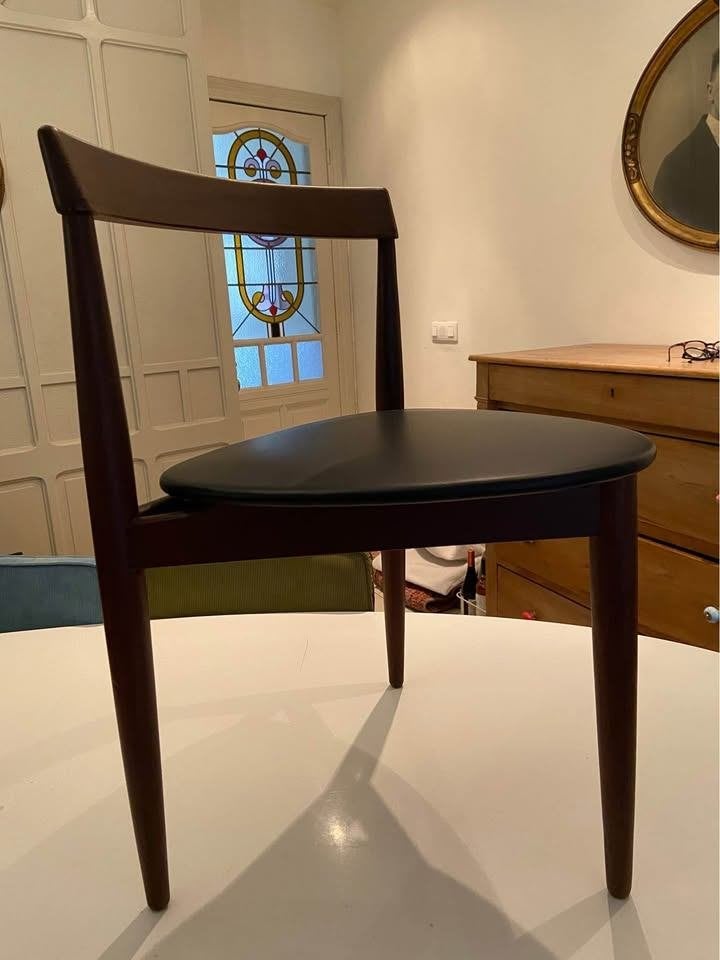 6 Deense vintage stoelen, Hans Olsen voor Frem Røjle in 1962, Antiek en Kunst, Ophalen of Verzenden
