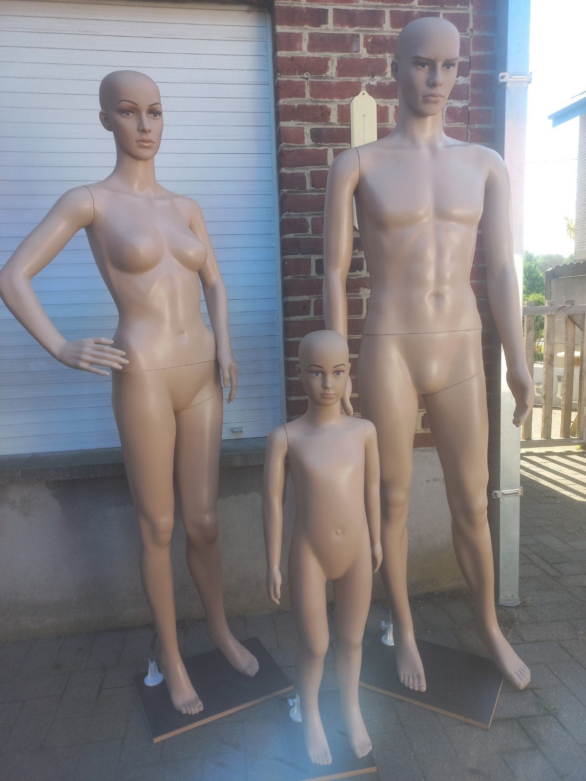 3 Etalagepoppen in plastiek, Articles professionnels, Enlèvement