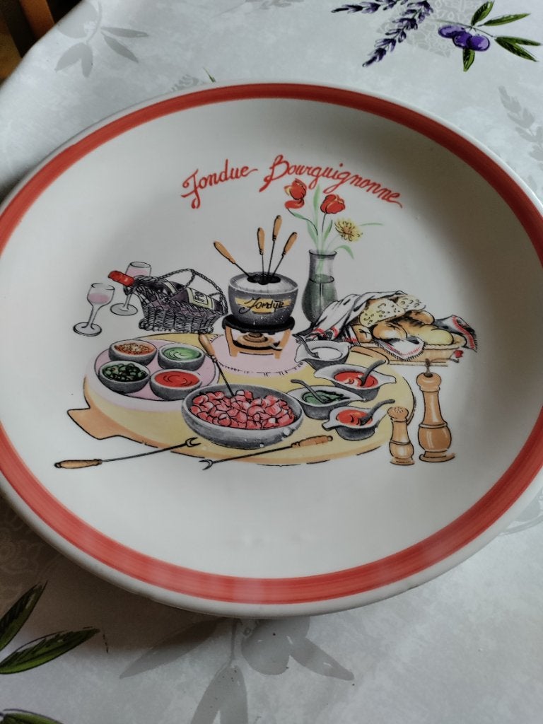 Service à fondue bourguignonne 6 personnes, Enlèvement, Comme neuf, Service complet